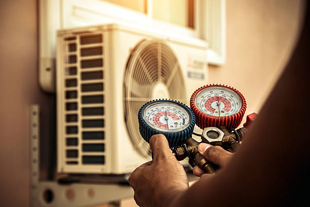 Professional Emergency Hvac technician working in Lawn, PA